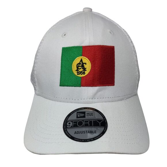 New Era Snapback Hat White OSFM Embroidered Mesh Adjustable 9Forty - Picture 1 of 7